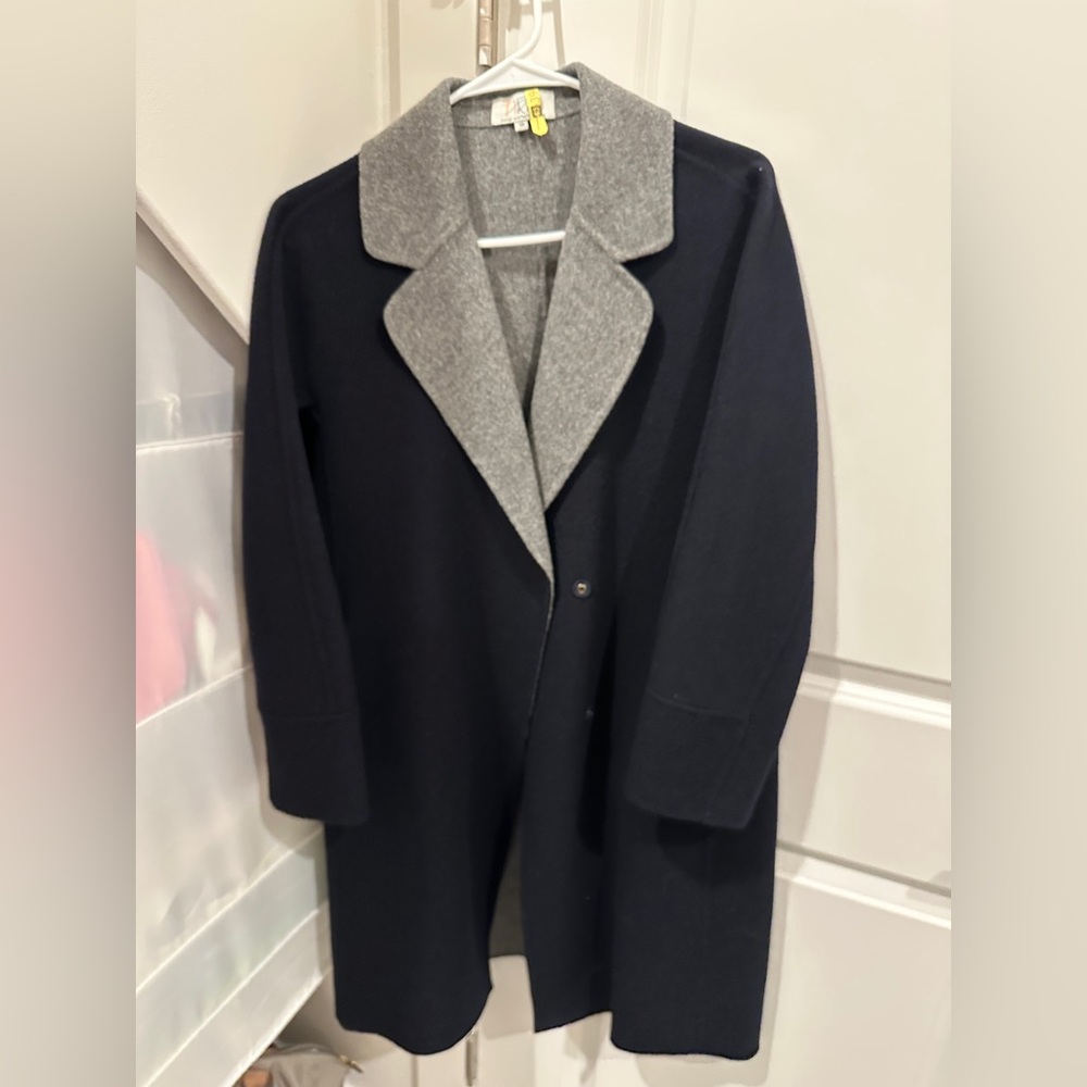 100% wool double faced coat
